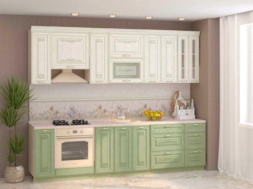Кухонный гарнитур с витриной Оливия 31