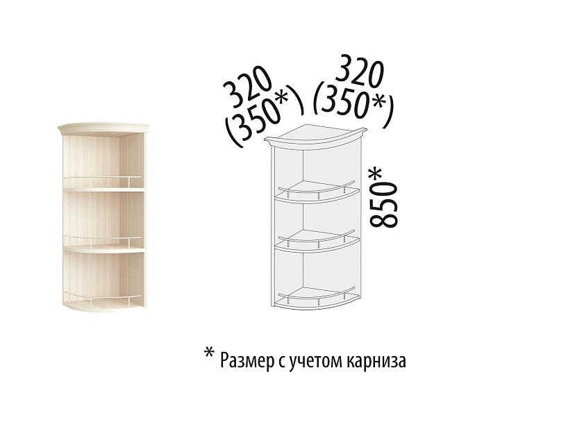 Шкаф кухонный торцевой универсальный Тиффани 19.18 — изображение 2