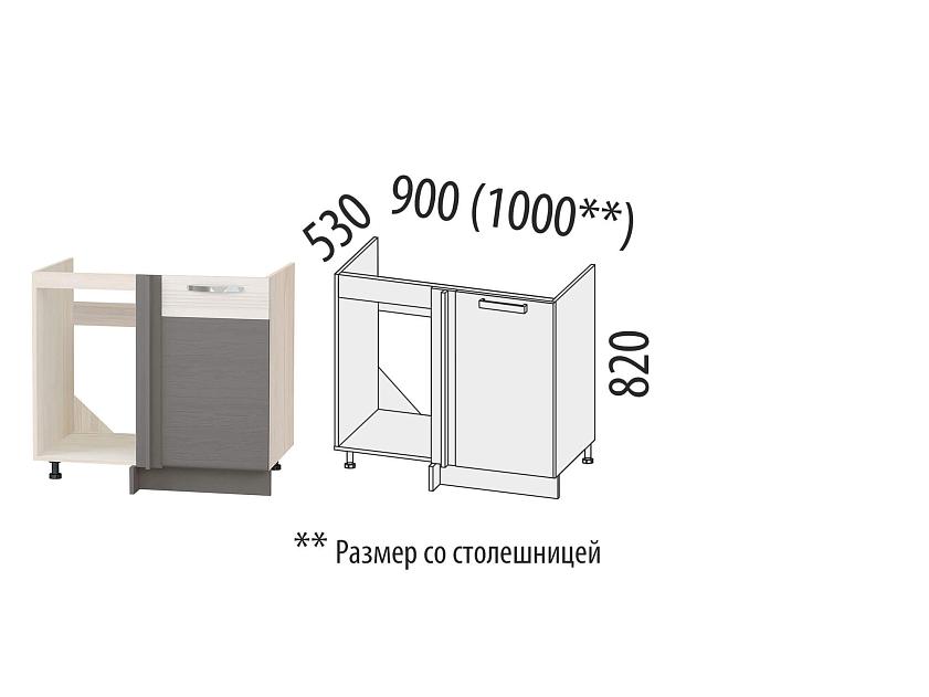 Напольный шкаф под мойку угловой (лев/прав) Графит 74.52 — изображение 2