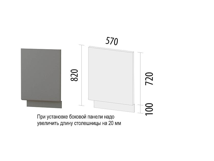 Панель боковая нижняя (лев/прав) Графит 74.93 — изображение 2