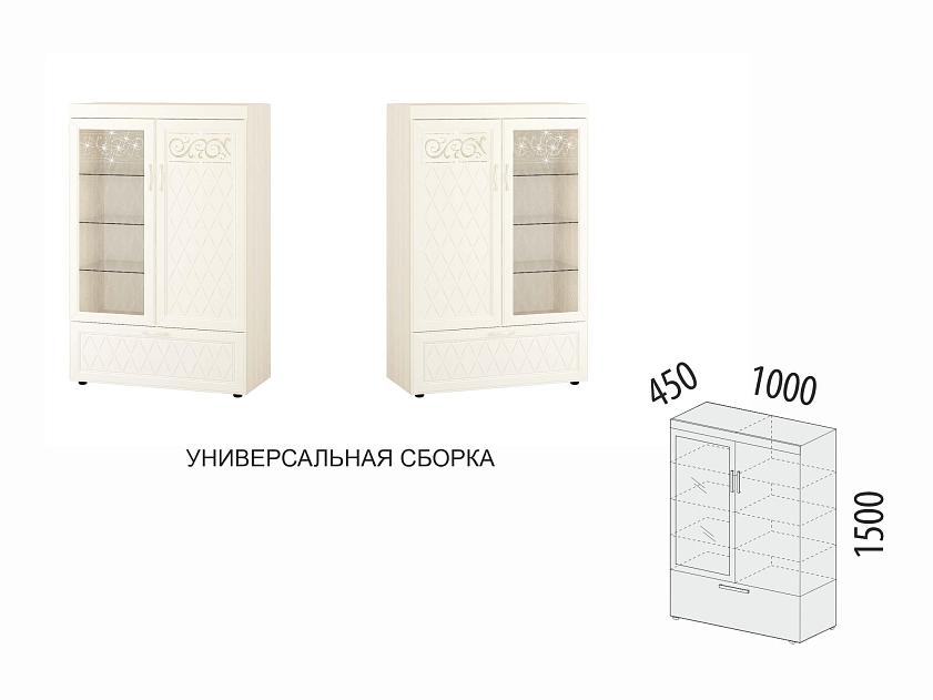 Шкаф-витрина двухдверный (лев/прав) Тиффани 600.09 — изображение 2