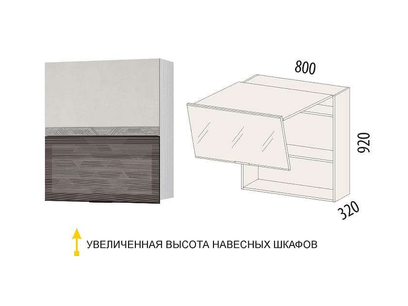Шкаф-витрина кухонный (с системой плавного закрывания) Бостон 104.81 — изображение 2
