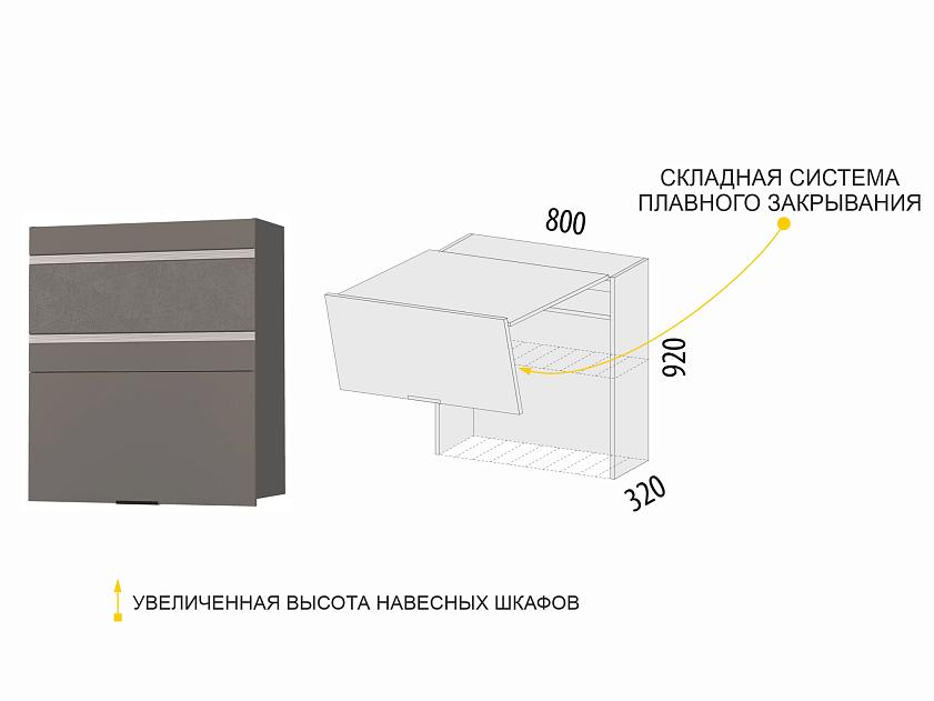 Шкаф-сушка кухонный (с системой плавного закрывания) Грейс 105.42 — изображение 2