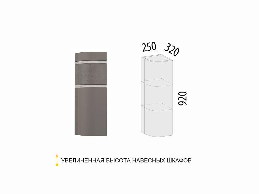 Шкаф кухонный торцевой закрытый (лев) Грейс 105.16 — изображение 2