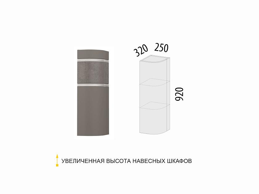 Шкаф кухонный торцевой закрытый (прав) Грейс 105.17 — изображение 2