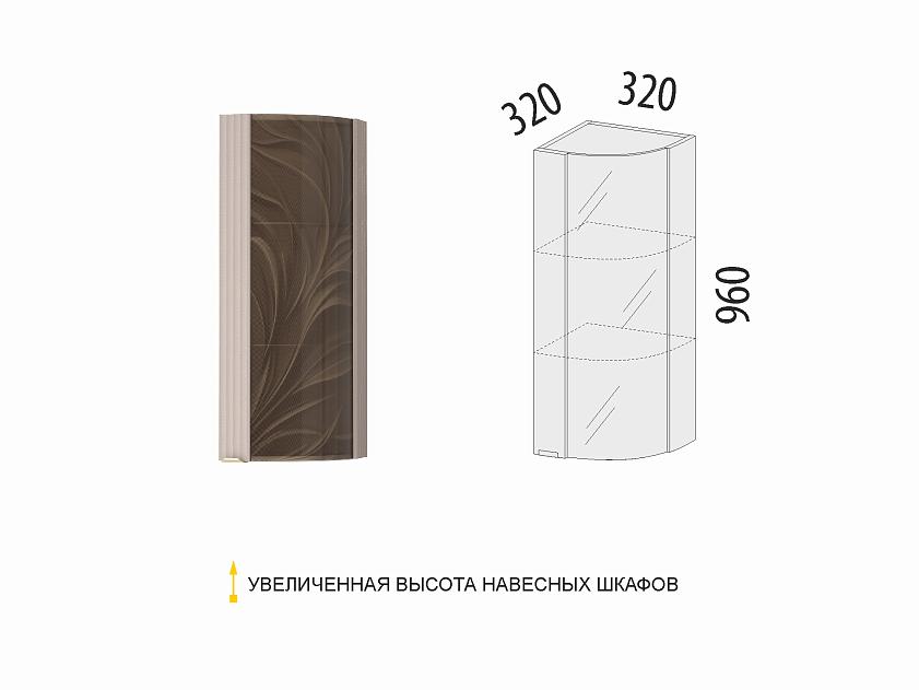 Шкаф кухонный торцевой закрытый (лев/прав) Флоренция 107.16 — изображение 2