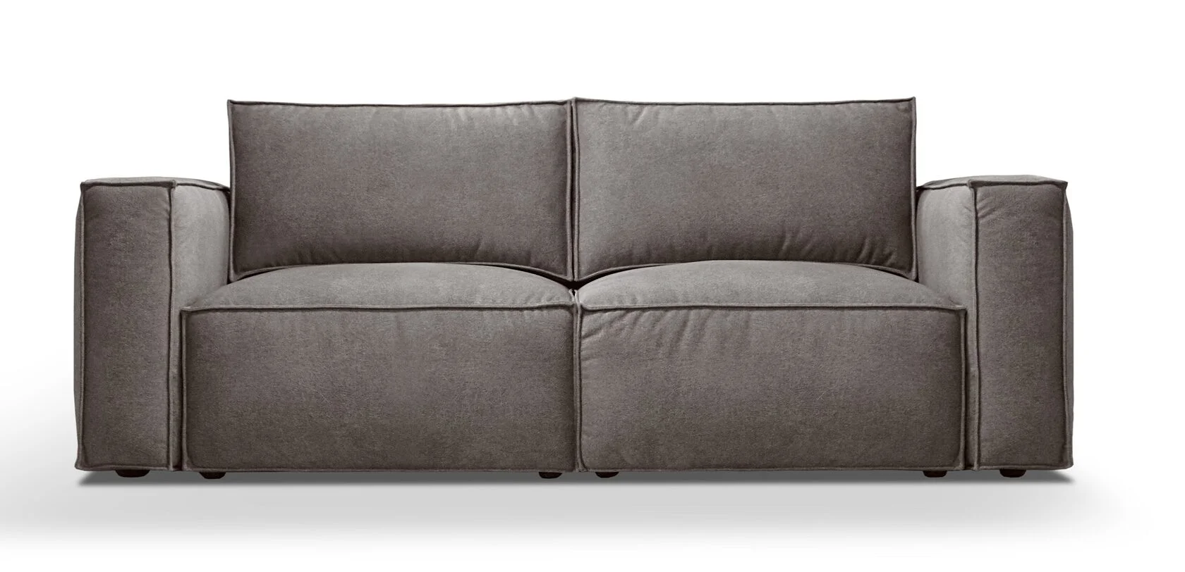 Диван прямой Майя подушки №2 велюр бежевый — изображение 2