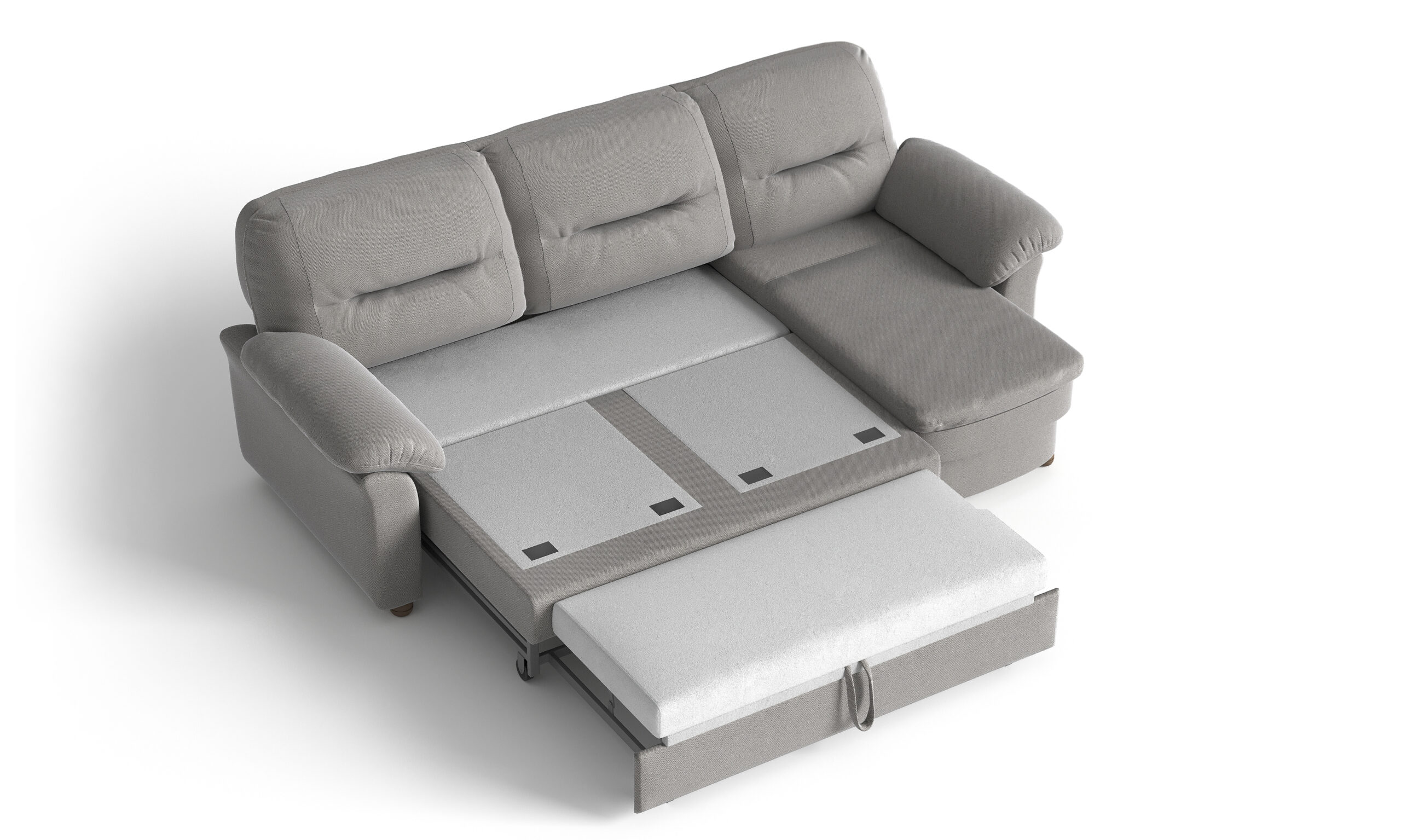 Диван угловой Андрэа велюр синий — изображение 4