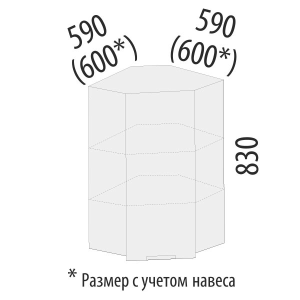 103.20 Шкаф угловой (лев/прав) Дакота