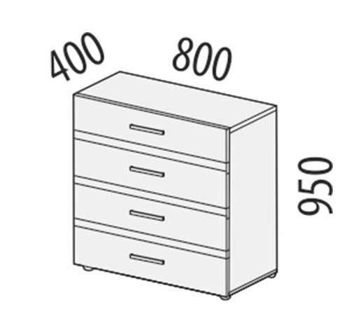 66.32 Комод Фреска 800