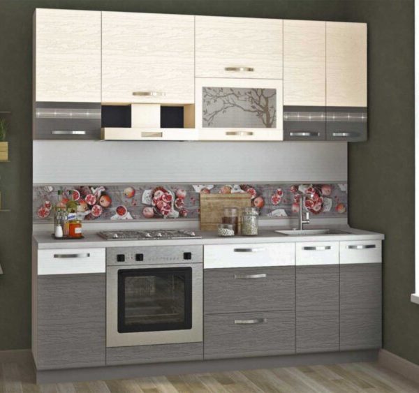 Графит 22 кухонный гарнитур 2200