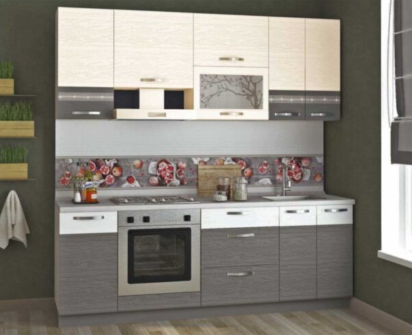 Графит 22 кухонный гарнитур 2200