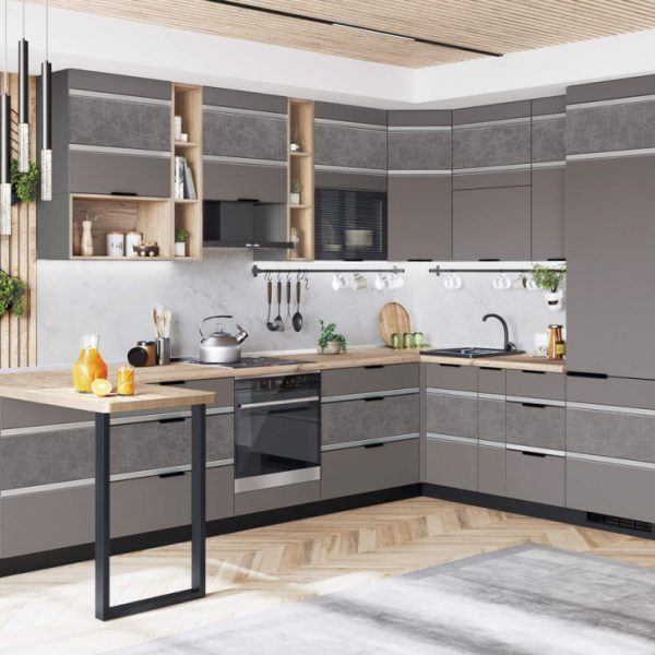 Кухонный гарнитур Грейс 4 (ширина 150х335х220 см)