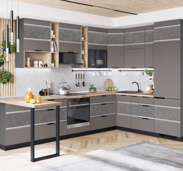 Кухонный гарнитур Грейс 4 (ширина 150х335х220 см)
