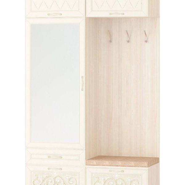 47.07.1 Мини прихожая с зеркалом (лев/прав) Тиффани 1200