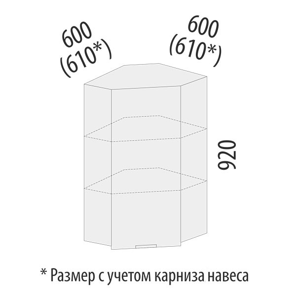 104.20 Шкаф угловой (лев/прав) Бостон