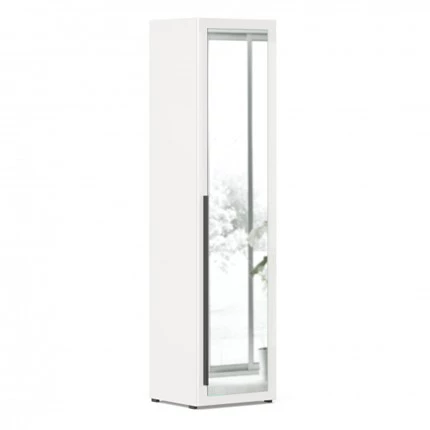 1-створчатый шкаф Джоли Тип 1 ЛД 535.100 с зеркалом, Серый шелк