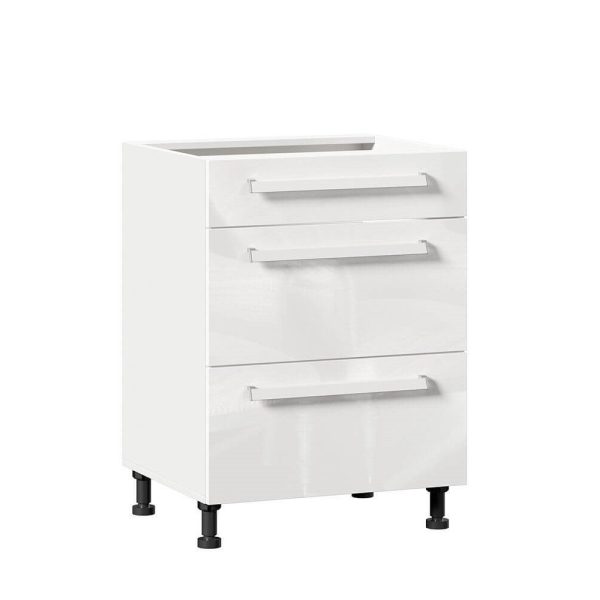 Кухонная тумба Герда 600 с 3-мя ящиками Люкс (5) 272.195.000 (Белый)