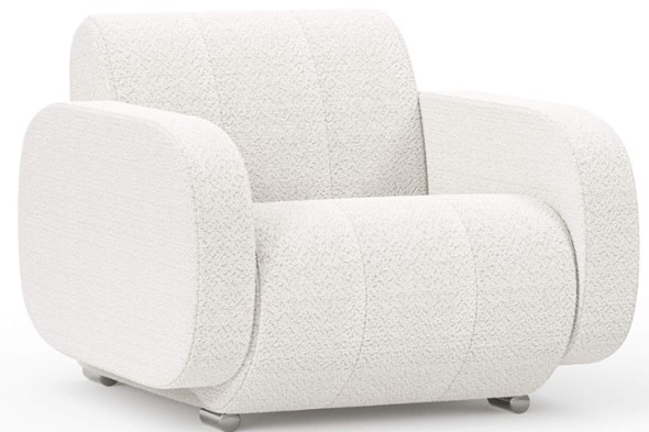 Кресло для отдыха Эбер (Молочный, ткань Verena МК 4000)