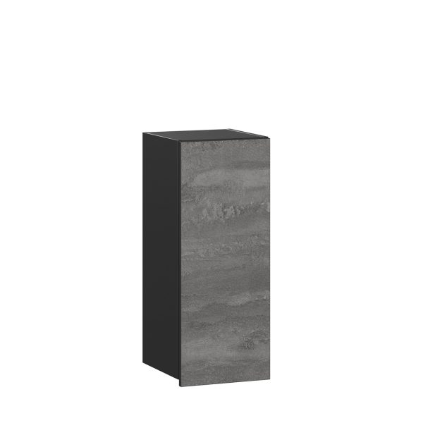 Шкаф настенный Паола ЛД 590.310.000.068 300 (Черный/Камень железный)