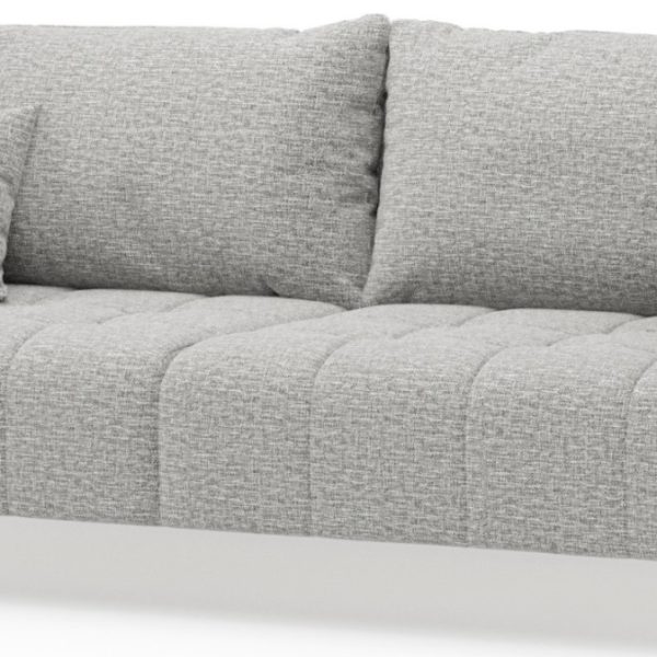 Диван прямой Валериан трёхместный (Стальной, ткань RICO FLEX 108)