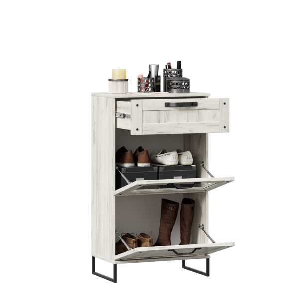 Тумба комбинированная Сидней 672.040 (Дуб крафт белый)