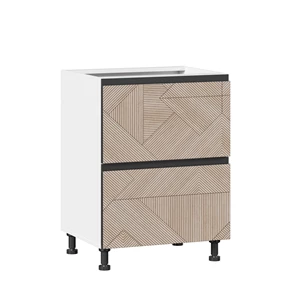 Кухонная тумба Моретти ЛД 297.110.000.167 400 3 ящика (Белый/Триана)