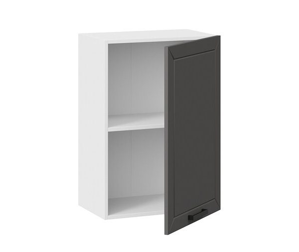 Шкаф навесной c одной дверью «Лорас» — 1В5 Белый, Холст Вулкан