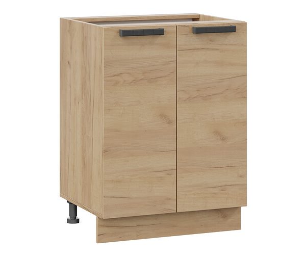 Шкаф напольный с двумя дверями «Детройт» - 1Н6 Дуб Крафт золотой