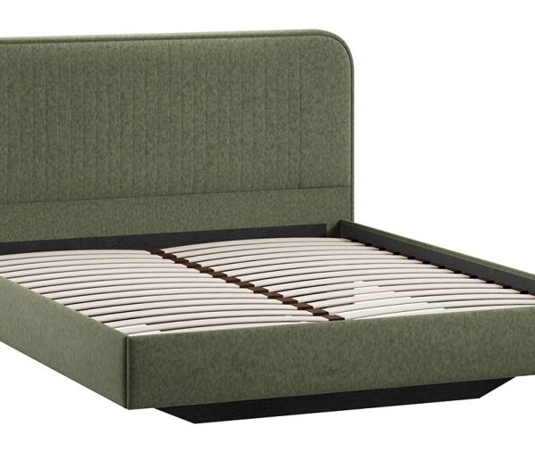 Кровать без ПМ «Тиффани» Тип 1 (без подъемного механизма) Микровелюр Jercy Deep Green