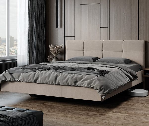 Кровать без ПМ «Элис» Тип 1 (без подъемного механизма) Исп.2 Велюр ultra cashmere