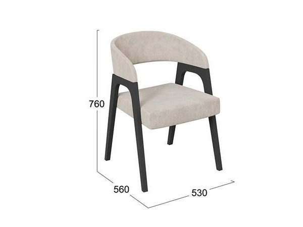 Кресло «Техас 1» — W-101 Черное дерево, тк. №249 Микровелюр Cosmo cream (бежевый)