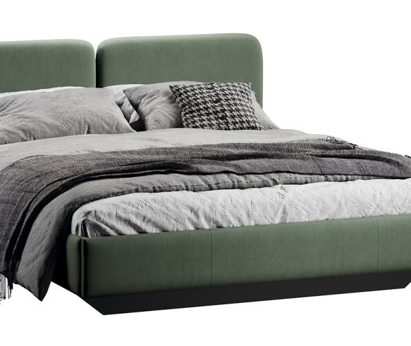 Кровать «Флори» Тип 1 (1600) Велюр Ultra Olive