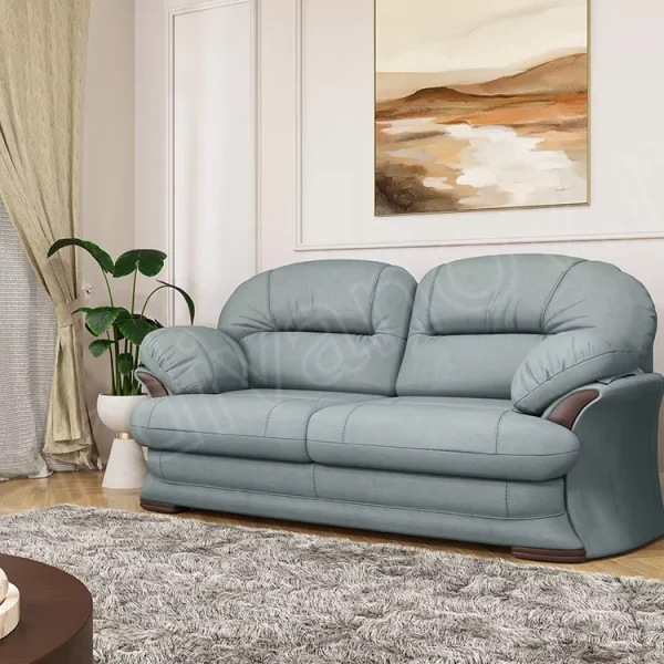 Прямой диван Квин 6 БД без мех. Newtone aqua blue