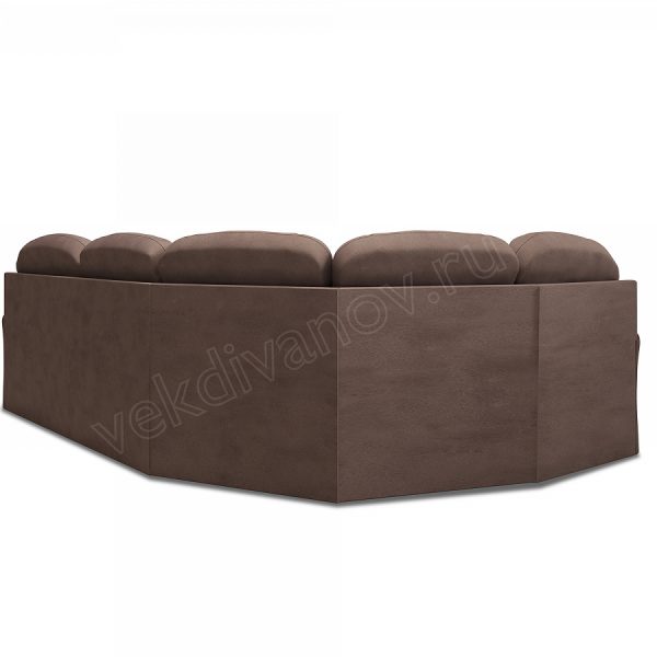 Угловой диван Квин 6 Ultra Chocolate левый