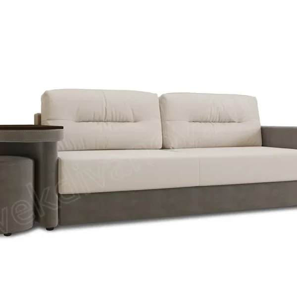 Диван-кровать Сантана 4 Ultra ivory/Ultra stone со столиком