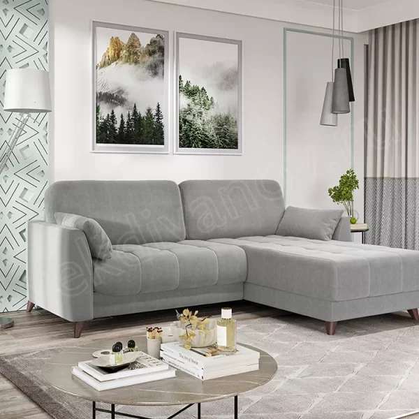 Угловой диван Скандинавия Newtone light grey