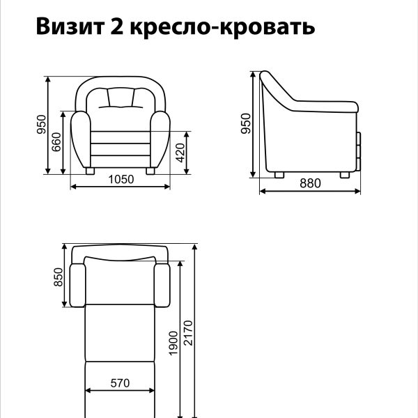Кресло-кровать Кресло-кровать Визит 2