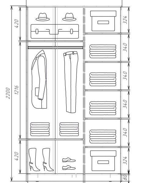 Шкаф-купе 2-х дверный 2200х1200х620, Баунти ХИТ 22-12-77-08 Белая шагрень