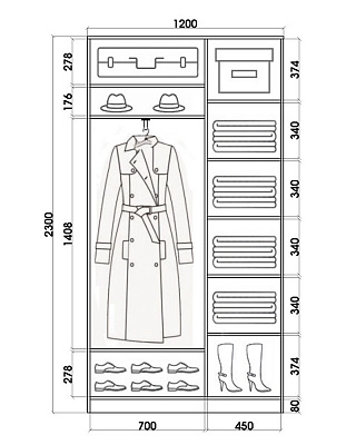 Шкаф Хит-24-4-12-77-20, Абстракция №4 Белый
