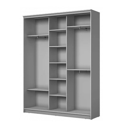 Шкаф-купе 2200х1770х420, наполнение №1, Сакура ХИТ 22-4-18-777-06 Венге