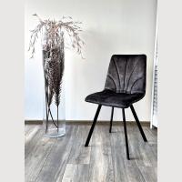 Стул ARFA VT5001-3 античный серый, велюр без «пальчикового» эффекта/ черный каркас М-City