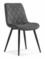 Стул на металлокаркасе Fox dark gray / black