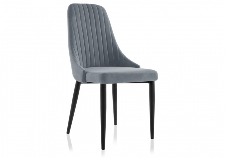 Стул на металлокаркасе Kora gray / black (серый)