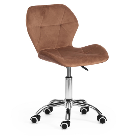 Кресло Recaro (mod.007) [металл, вельвет, 45×74+10см, коричневый (HLR11)]