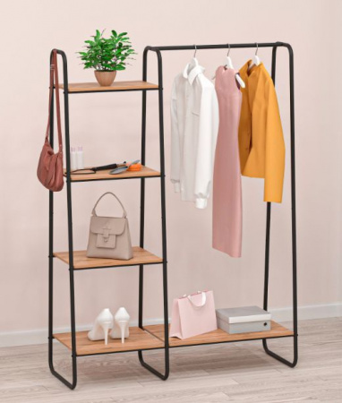 Гардеробная сист с пол. «Скандинавия 1» (Scandinavia 1 Clothing rack with shelves) 1,10х385х1,47 см