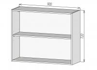 Кухонный корпус ВМП900х720мм (3уп)