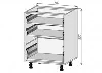 Кухонный корпус НМ3Я600х820мм (4уп)