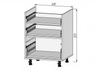 Кухонный корпус НМВ3Я600х820мм (4уп)