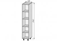 Кухонный корпус ПП400х2140мм (2уп)